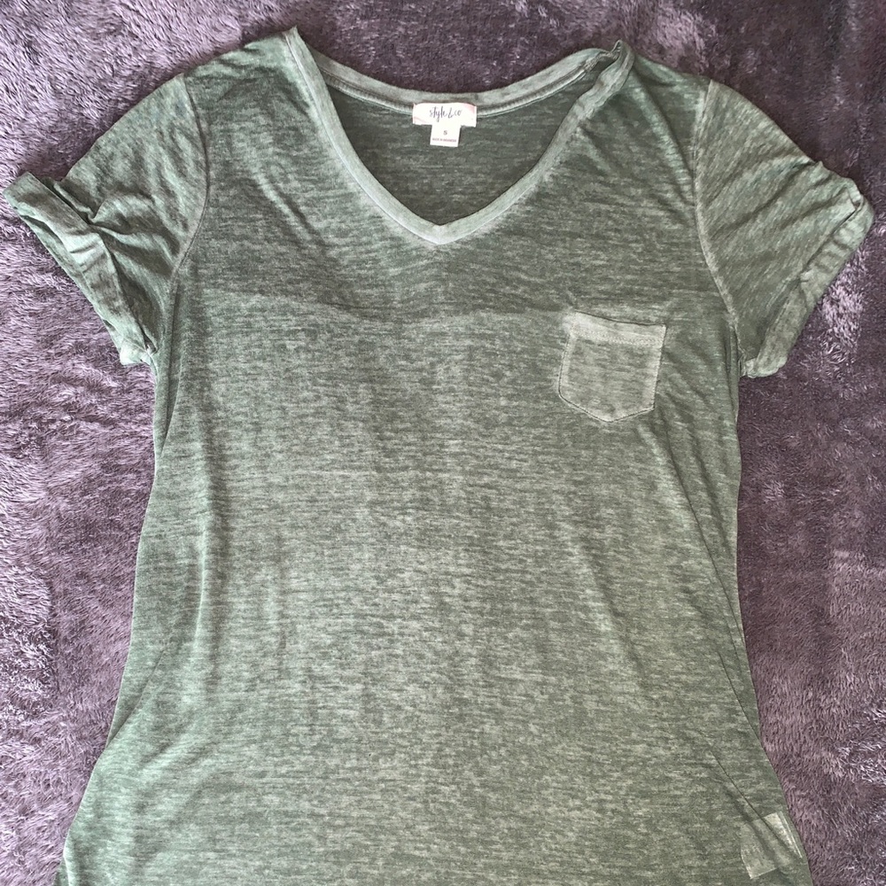 Style&Co Green T-Shirt